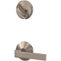 Schlage Custom Northbrook Single Cylinder Sectional Interior Pack with Kinsler Rose - Exterior Handleset Sold Separately Satin Nickel