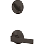 Schlage Custom Northbrook Single Cylinder Sectional Interior Pack with Kinsler Rose - Exterior Handleset Sold Separately Matte Black