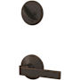 Schlage Custom Northbrook Single Cylinder Sectional Interior Pack with Kinsler Rose - Exterior Handleset Sold Separately Aged Bronze