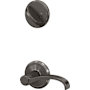 Schlage Custom Whitney Single Cylinder Sectional Interior Pack with Alden Rose Black Stainless