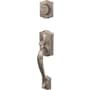 Schlage Custom Camelot Exterior One-Sided Dummy Handleset - Interior Side Sold Separately Satin Nickel