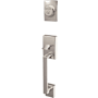Schlage Custom Century Exterior One-Sided Dummy Handleset - Interior Side Sold Separately Bright Chrome