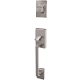 Schlage Custom Century Exterior One-Sided Dummy Handleset - Interior Side Sold Separately Satin Chrome