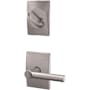 Schlage Custom Broadway One-Sided Dummy Interior Pack with Century Trim - Exterior Handleset Sold Separately Satin Chrome