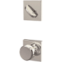 Schlage Custom Bowery One-Sided Dummy Interior Pack with Collins Trim - Exterior Handleset Sold Separately Bright Chrome