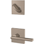 Schlage Custom Latitude One-Sided Dummy Interior Pack with Collins Trim - Exterior Handleset Sold Separately Satin Nickel