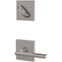 Schlage Custom Latitude One-Sided Dummy Interior Pack with Collins Trim - Exterior Handleset Sold Separately Satin Chrome