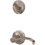 Schlage Custom Whitney One-Sided Dummy Interior Pack with Alden Trim - Exterior Handleset Sold Separately Satin Nickel