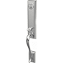 Schlage Custom Addison Keyed Entry Single Cylinder Half Plate Handleset - Exterior Only Bright Chrome