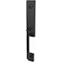 Schlage Custom Century Keyed Entry Single Cylinder Half Plate Handleset - Exterior Only Matte Black