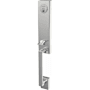 Schlage Custom Century Keyed Entry Single Cylinder Half Plate Handleset - Exterior Only Bright Chrome