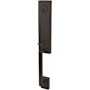 Schlage Custom Century Keyed Entry Single Cylinder Half Plate Handleset - Exterior Only Aged Bronze