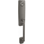 Schlage Custom One Piece Single Cylinder Keyed Entry Handleset with Greene Trim Satin Nickel