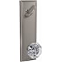 Schlage Custom Alexandria Single Cylinder Full Plate Interior Pack with Addison Rose - Exterior Handleset Sold Separately Satin Nickel