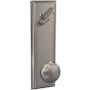 Schlage Custom Andover Single Cylinder Full Plate Interior Pack with Addison Rose - Exterior Handleset Sold Separately Satin Nickel