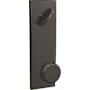 Schlage Custom Bowery Single Cylinder Full Plate Interior Pack with Century Trim Black Stainless