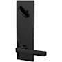 Schlage Custom Clybourn Single Cylinder Full Plate Interior Pack with Century Trim Matte Black