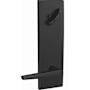 Schlage Custom Eller Single Cylinder Full Plate Interior Pack with Century Rose - Exterior Handleset Sold Separately Matte Black