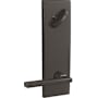 Schlage Custom Latitude Single Cylinder Full Plate Interior Pack with Century Trim Black Stainless