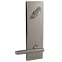 Schlage Custom Latitude Single Cylinder Full Plate Interior Pack with Century Trim Satin Nickel