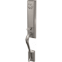 Schlage Custom Addison Exterior One-Sided 3/4 Trim Dummy Handleset - Interior Side Sold Separately Satin Nickel