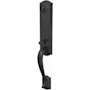 Schlage Custom Camelot Exterior One-Sided 3/4 Trim Dummy Handleset - Interior Side Sold Separately Matte Black