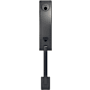 Schlage Custom Century Exterior One-Sided 3/4 Trim Dummy Handleset - Interior Side Sold Separately Black Stainless