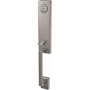 Schlage Custom Century Exterior One-Sided 3/4 Trim Dummy Handleset - Interior Side Sold Separately Satin Nickel