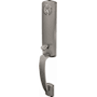 Schlage Custom Greenwich Exterior One-Sided 3/4 Trim Dummy Handleset - Interior Side Sold Separately Satin Nickel