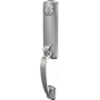 Schlage Custom Greenwich Exterior One-Sided 3/4 Trim Dummy Handleset - Interior Side Sold Separately Bright Chrome