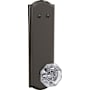 Schlage Custom Alexandria One-Sided 3/4 Trim Dummy Interior Pack with Camelot Trim - Exterior Handleset Sold Separately Black Stainless