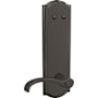 Schlage Custom Whitney One-Sided 3/4 Trim Dummy Interior Pack with Camelot Trim - Exterior Handleset Sold Separately Black Stainless