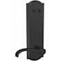 Schlage Custom Whitney One-Sided 3/4 Trim Dummy Interior Pack with Camelot Trim - Exterior Handleset Sold Separately Matte Black