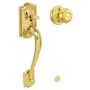 Schlage Camelot Lower Handleset Featuring the Georgian Knob for Use with Schlage Deadbolts Lifetime Polished Brass