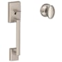 Schlage Century Lower Handle Set for Schlage Deadbolts with Siena Interior Knob Satin Nickel