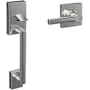 Schlage Century Lower Half Handleset for Schlage Deadbolts with Broadway Lever Bright Chrome