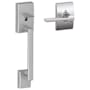 Schlage Century Lower Handle Set for Schlage Deadbolts with Latitude Interior Lever and Century Decorative Rose Satin Chrome