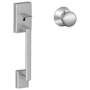 Schlage Century Lower Handle Set for Schlage Deadbolts with Plymouth Interior Knob Satin Chrome