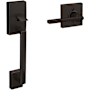 Schlage Century Lower Half Handleset for Schlage Deadbolts with Latitude Lever Aged Bronze