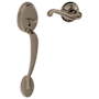 Schlage Plymouth Lower Handleset for Schlage Deadbolts with Flair Interior Right Handed Lever Antique Pewter