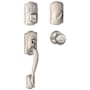 Schlage Camelot Electronic Handleset with Georgian Knob Satin Nickel