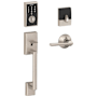 Schlage Century Touch Entry Handleset with Latitude Lever Satin Nickel