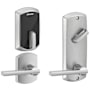 Schlage Greenwich Electronic Keyless Entry Interconnected Locks with Latitude Lever and Control™ Technology Satin Chrome