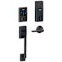 Schlage Connect Century Touchscreen Handleset with Latitude Lever and Built-in Alarm Aged Bronze