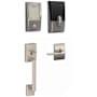 Schlage Encode WiFi Enabled Electronic Keypad Deadbolt with Century Entry Handleset and Latitude Lever Satin Nickel