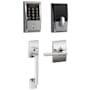 Schlage Encode WiFi Enabled Electronic Keypad Deadbolt with Century Entry Handleset and Latitude Lever Polished Chrome