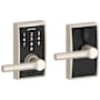Schlage Century Touch Entry Leverset with Broadway Lever Satin Nickel
