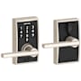 Schlage Century Touch Entry Leverset with Latitude Lever Satin Nickel