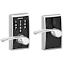 Schlage Century Touch Entry Leverset with Merano Lever Bright Chrome