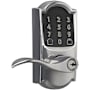 Schlage Encode WiFi Enabled Electronic Keypad Accent Door Lever with Camelot Trim Bright Chrome
